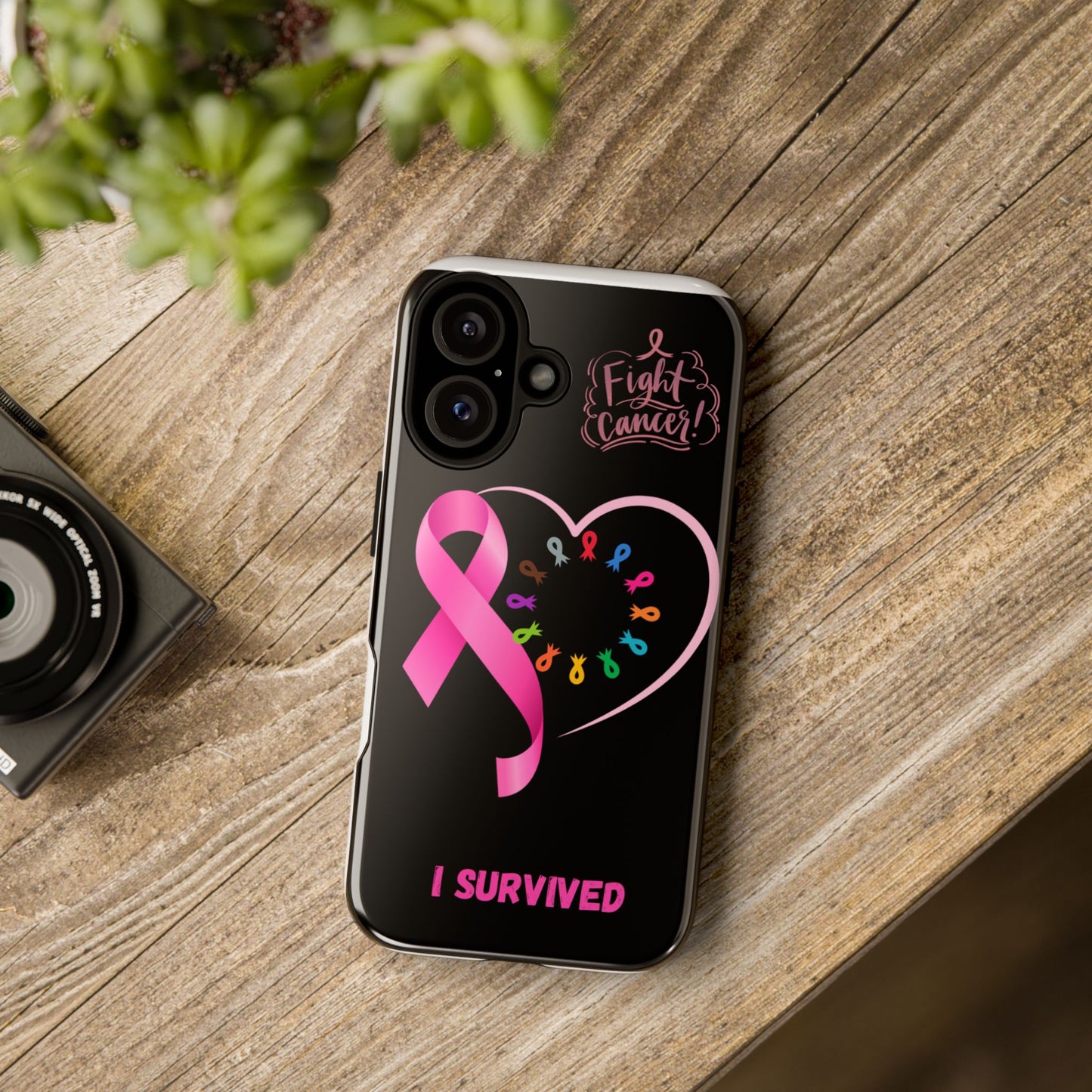Survivor Phone Case - Fight Cancer, Inspirational Gift, Breast Cancer Awareness, Supportive Gift, Tough Cases