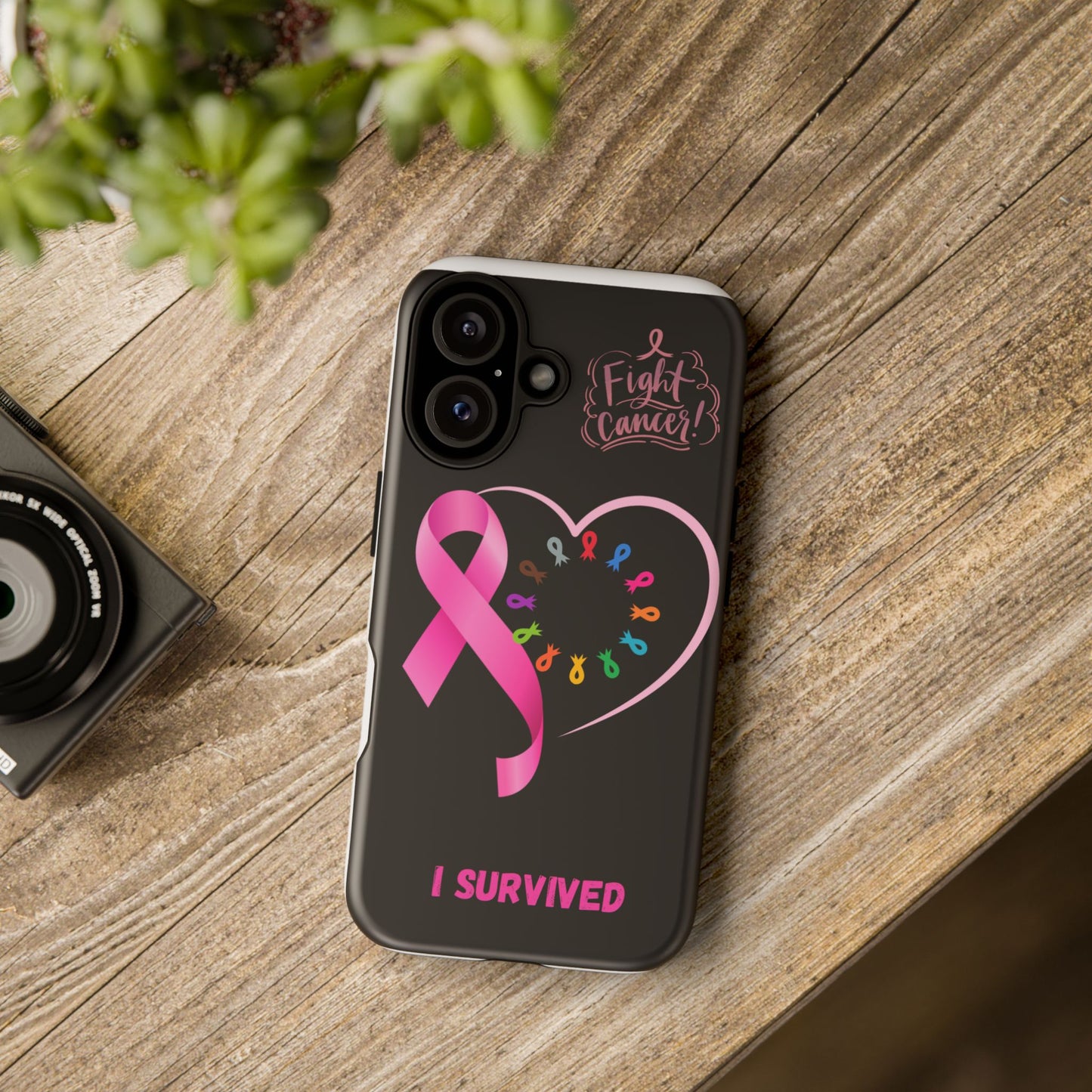 Survivor Phone Case - Fight Cancer, Inspirational Gift, Breast Cancer Awareness, Supportive Gift, Tough Cases