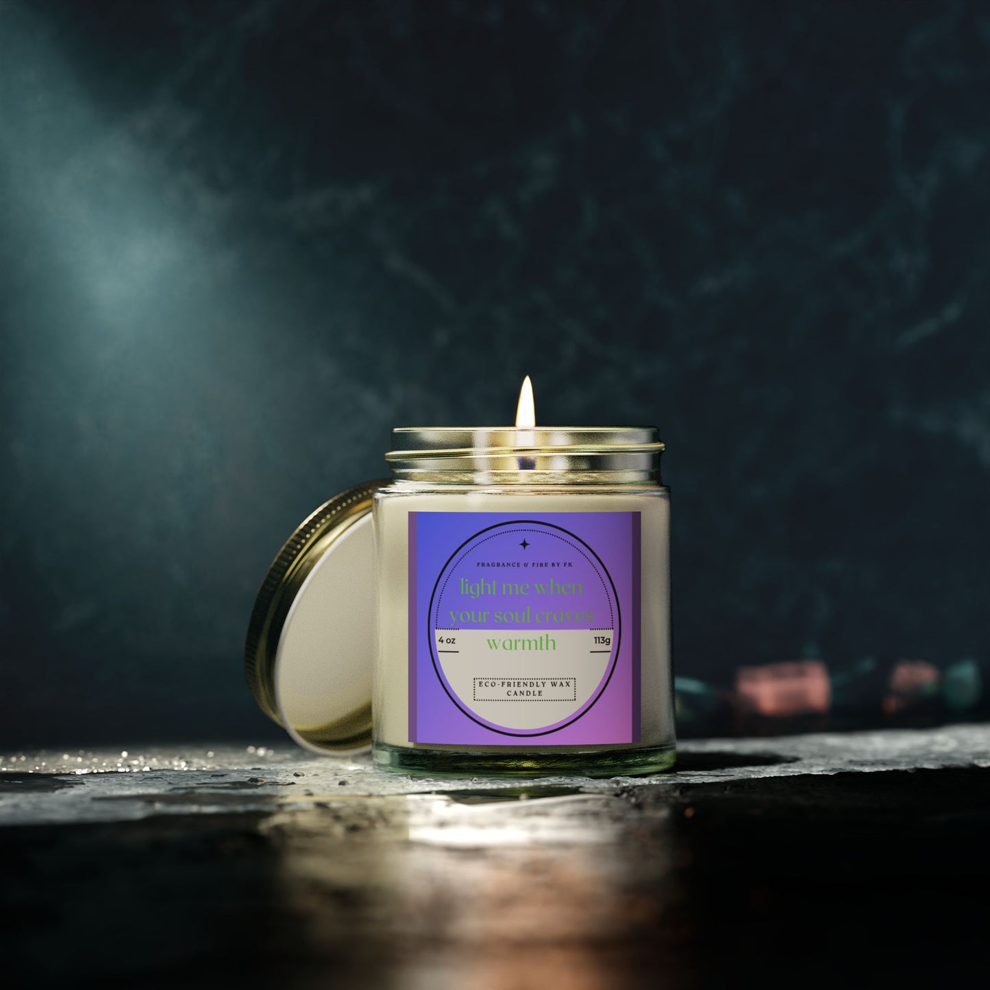 Coconut Apricot Scented Candles | Warmth in a Jar, Aromatherapy Gift, Relaxation Decor, Eco-Friendly Candle, Home Fragrance