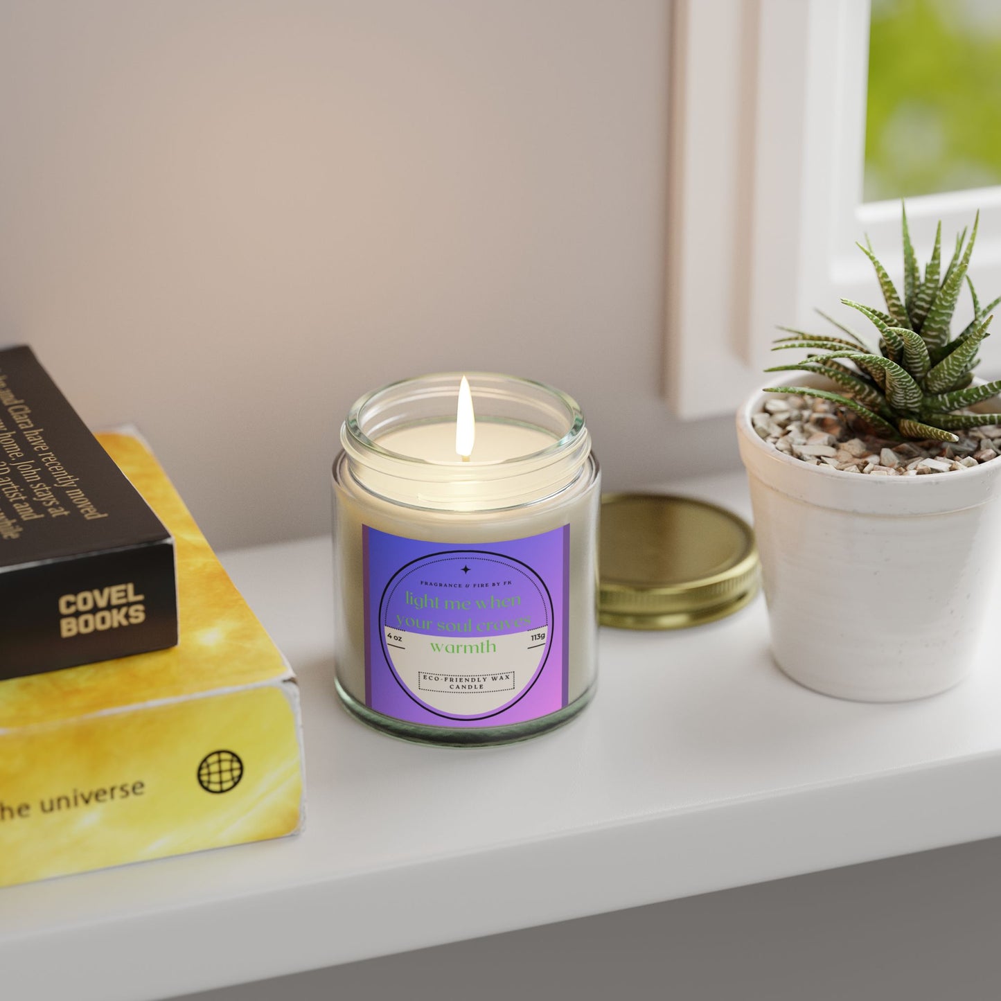 Coconut Apricot Scented Candles | Warmth in a Jar, Aromatherapy Gift, Relaxation Decor, Eco-Friendly Candle, Home Fragrance
