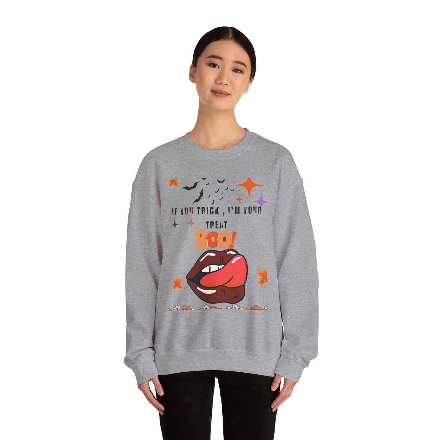 Halloween Graphic Sweatshirt, Funny Halloween Crewneck, Unisex Fall Apparel, Spooky Season Sweatshirt, Costume Party Top