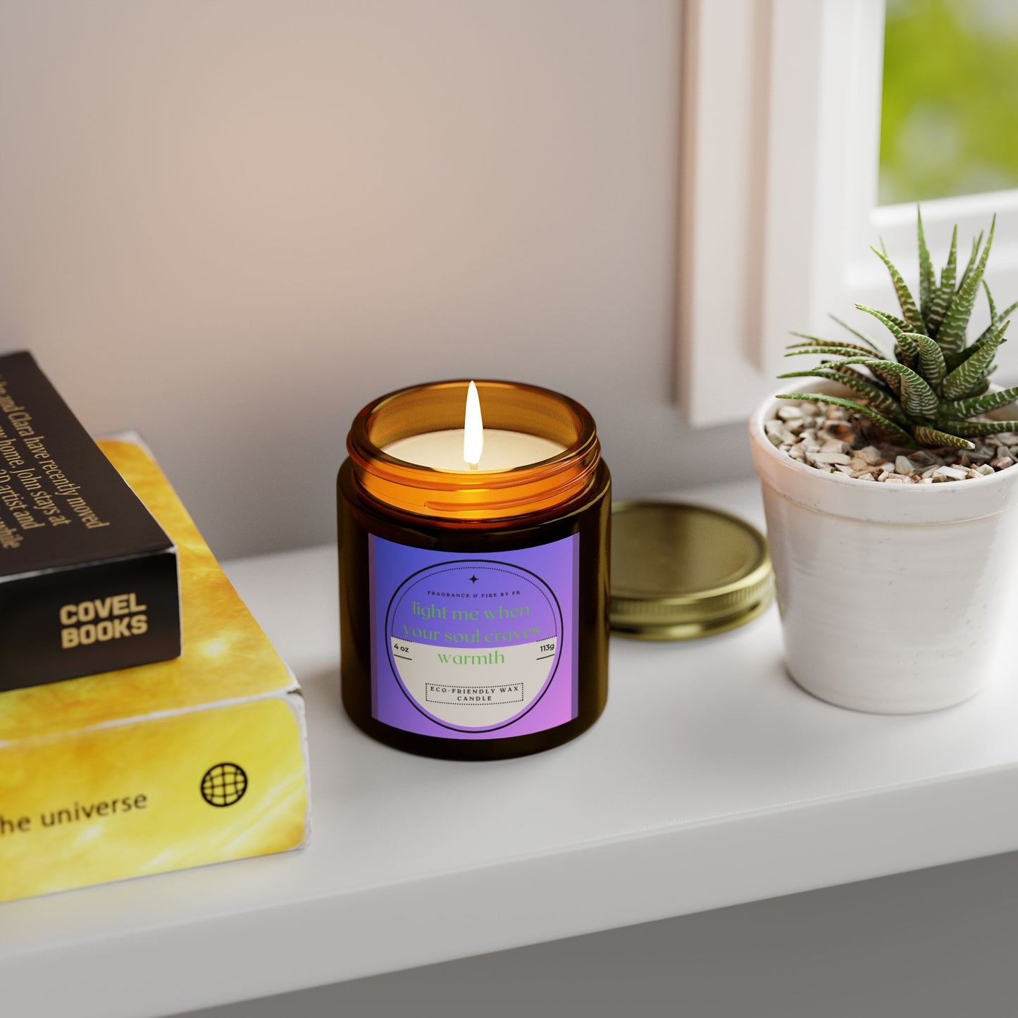 Coconut Apricot Scented Candles | Warmth in a Jar, Aromatherapy Gift, Relaxation Decor, Eco-Friendly Candle, Home Fragrance