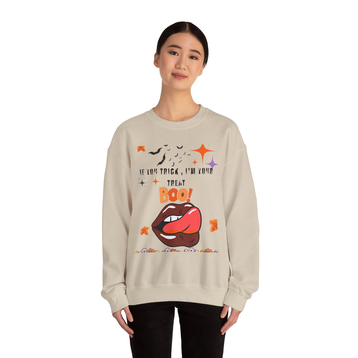 Halloween Graphic Sweatshirt, Funny Halloween Crewneck, Unisex Fall Apparel, Spooky Season Sweatshirt, Costume Party Top