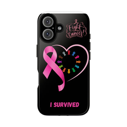 Survivor Phone Case - Fight Cancer, Inspirational Gift, Breast Cancer Awareness, Supportive Gift, Tough Cases