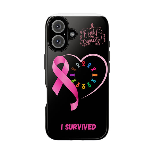 Survivor Phone Case - Fight Cancer, Inspirational Gift, Breast Cancer Awareness, Supportive Gift, Tough Cases