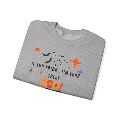 Halloween Graphic Sweatshirt, Funny Halloween Crewneck, Unisex Fall Apparel, Spooky Season Sweatshirt, Costume Party Top