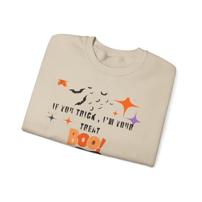 Halloween Graphic Sweatshirt, Funny Halloween Crewneck, Unisex Fall Apparel, Spooky Season Sweatshirt, Costume Party Top