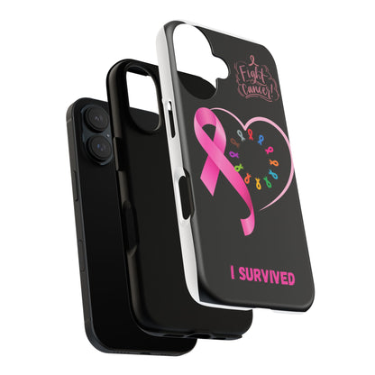 Survivor Phone Case - Fight Cancer, Inspirational Gift, Breast Cancer Awareness, Supportive Gift, Tough Cases